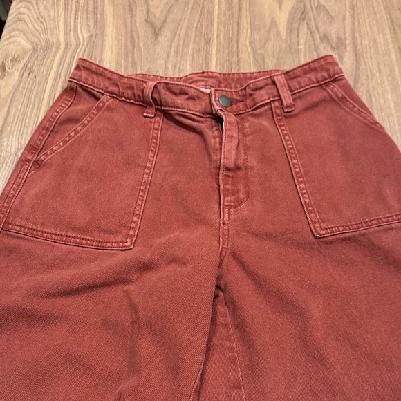 Universal Thread Co. Rust High Rise Wide Leg  Crop Pants size 27/4 - Picture 4 of 12
